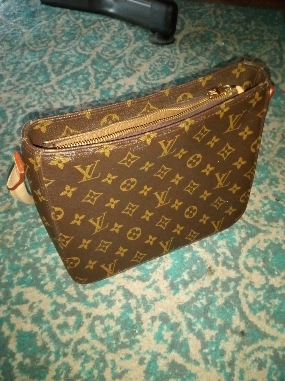 Louis Vuitton Brown Monogram Canvas Toiletry Pouch with Tan Trim